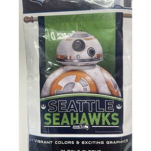 Seattle Seahawks Vertical Flag NFL Disney‎ Star Wars 28X40 Inches 2017 Wincraft